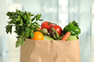 Fresh Produce in Paper Bag